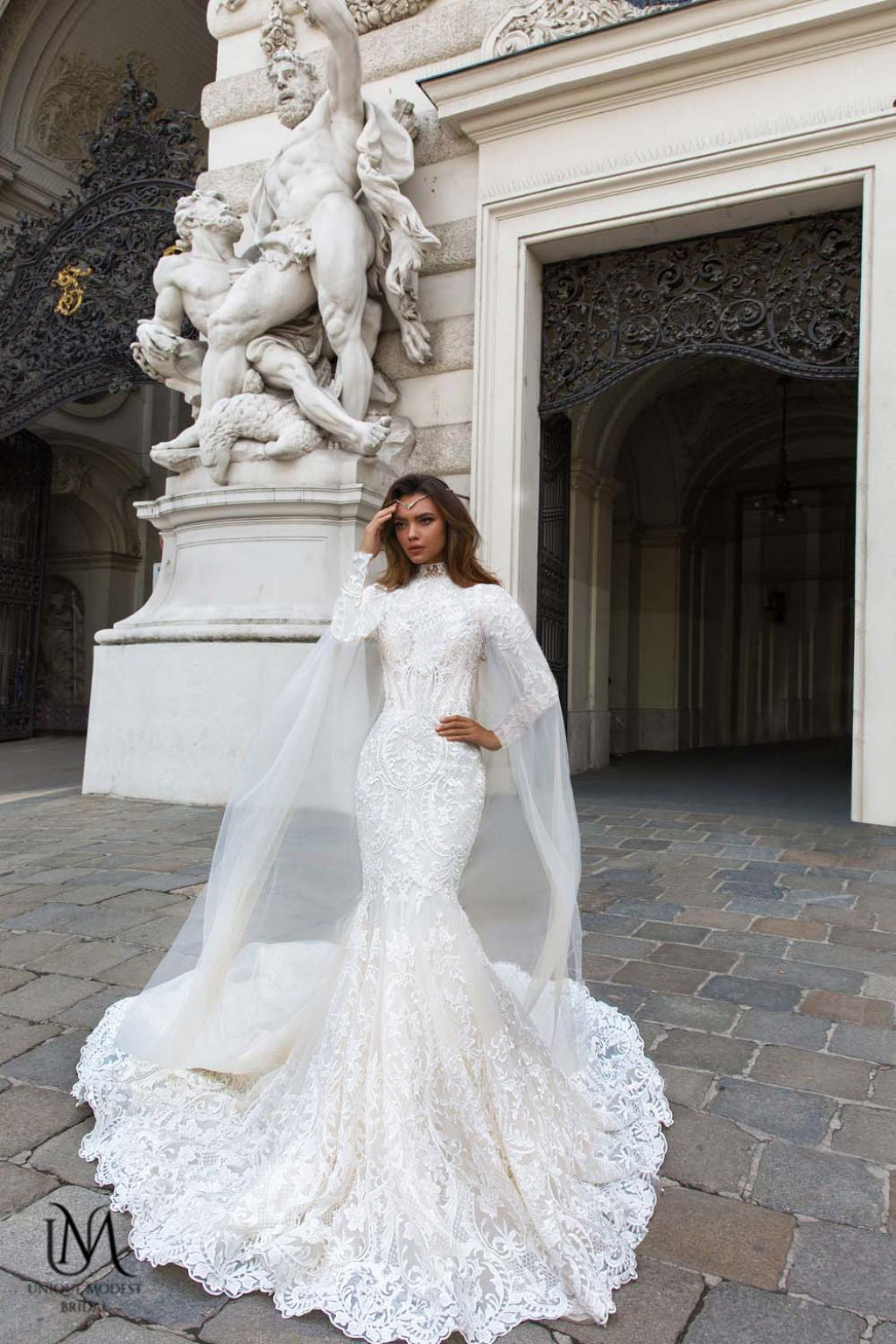 Luxury - Stunning Modest Mermaid Wedding Dress