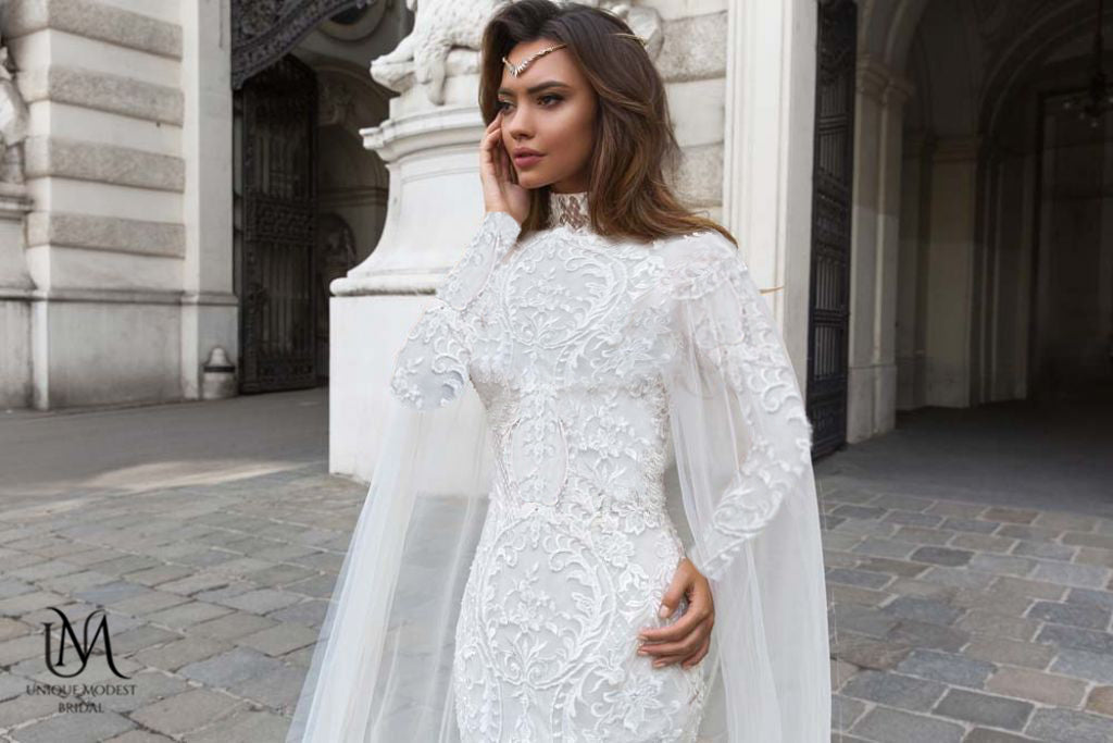 Luxury - Stunning Modest Mermaid Wedding Dress