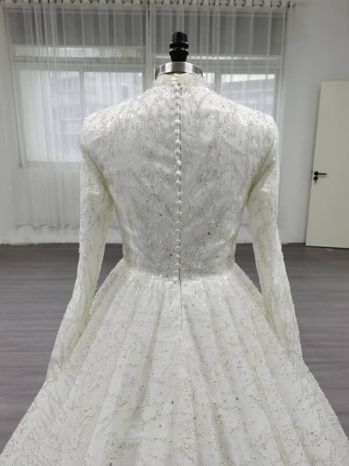 Arabella - Long Sleeve Ballgown Modest Wedding Dress