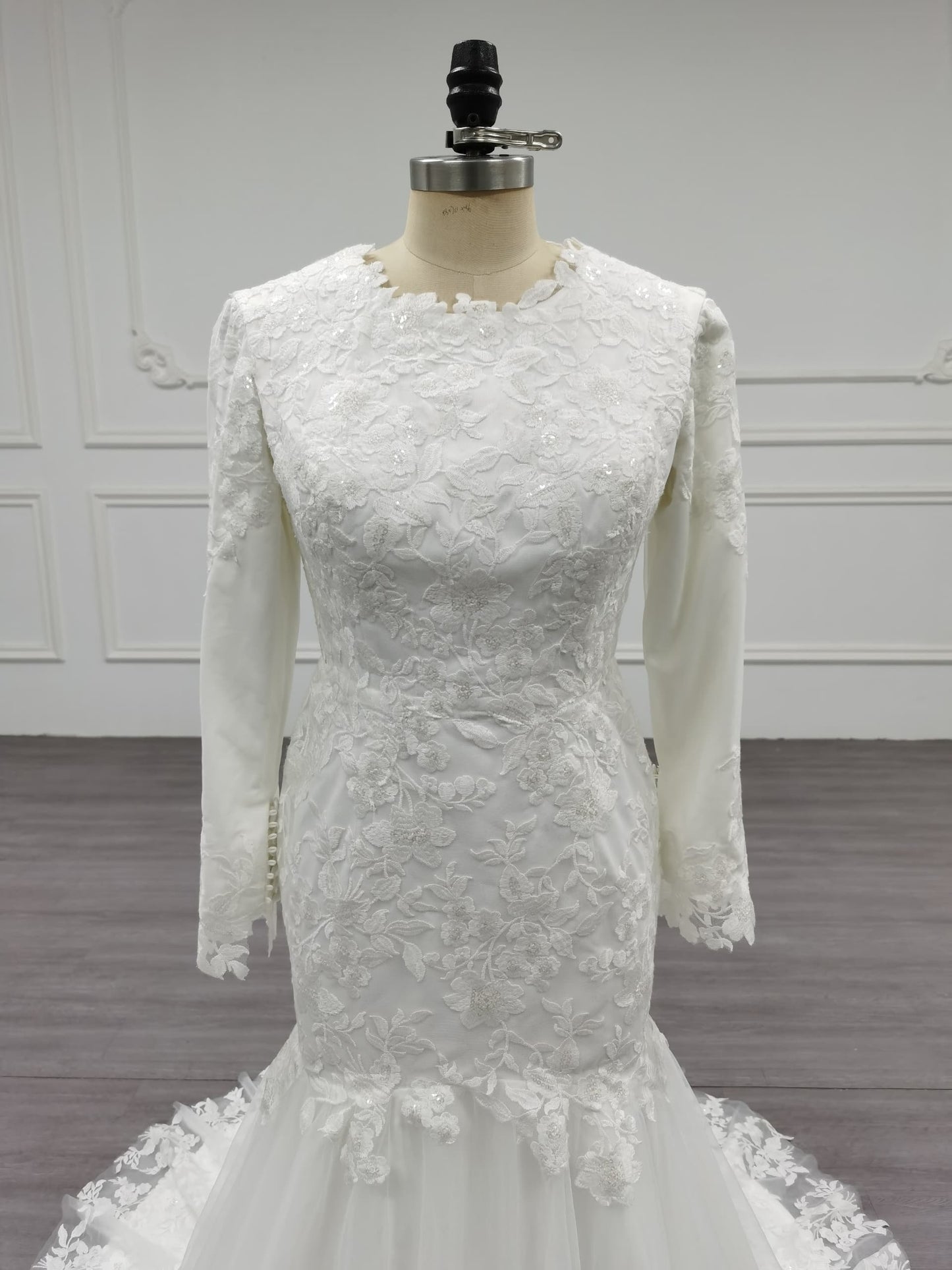 Luxury - Stunning Modest Mermaid Wedding Dress