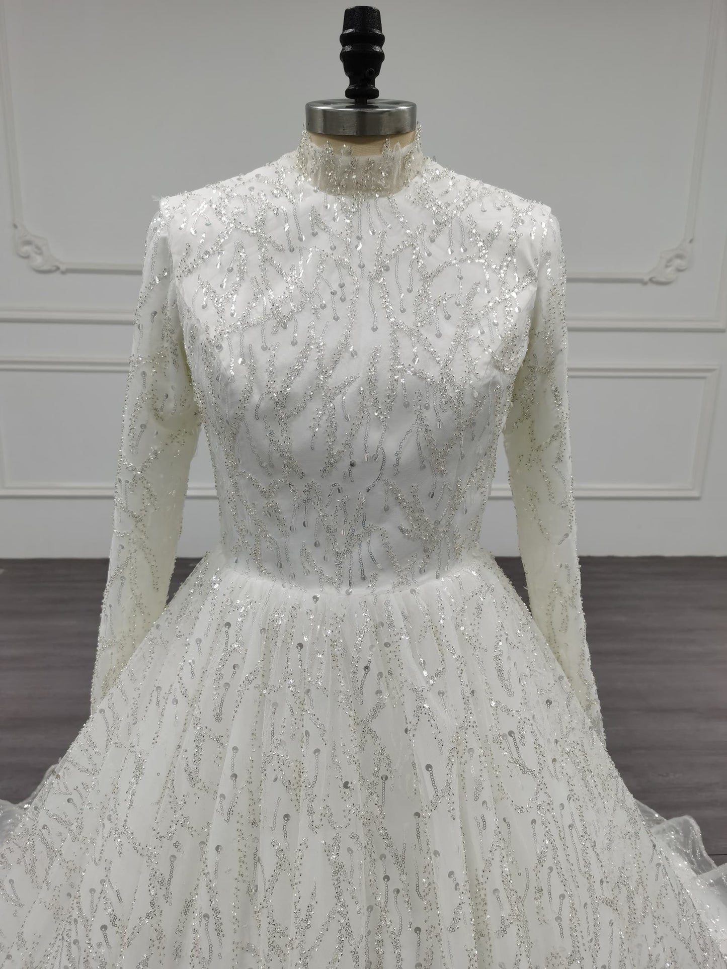 Arabella - Long Sleeve Ballgown Modest Wedding Dress