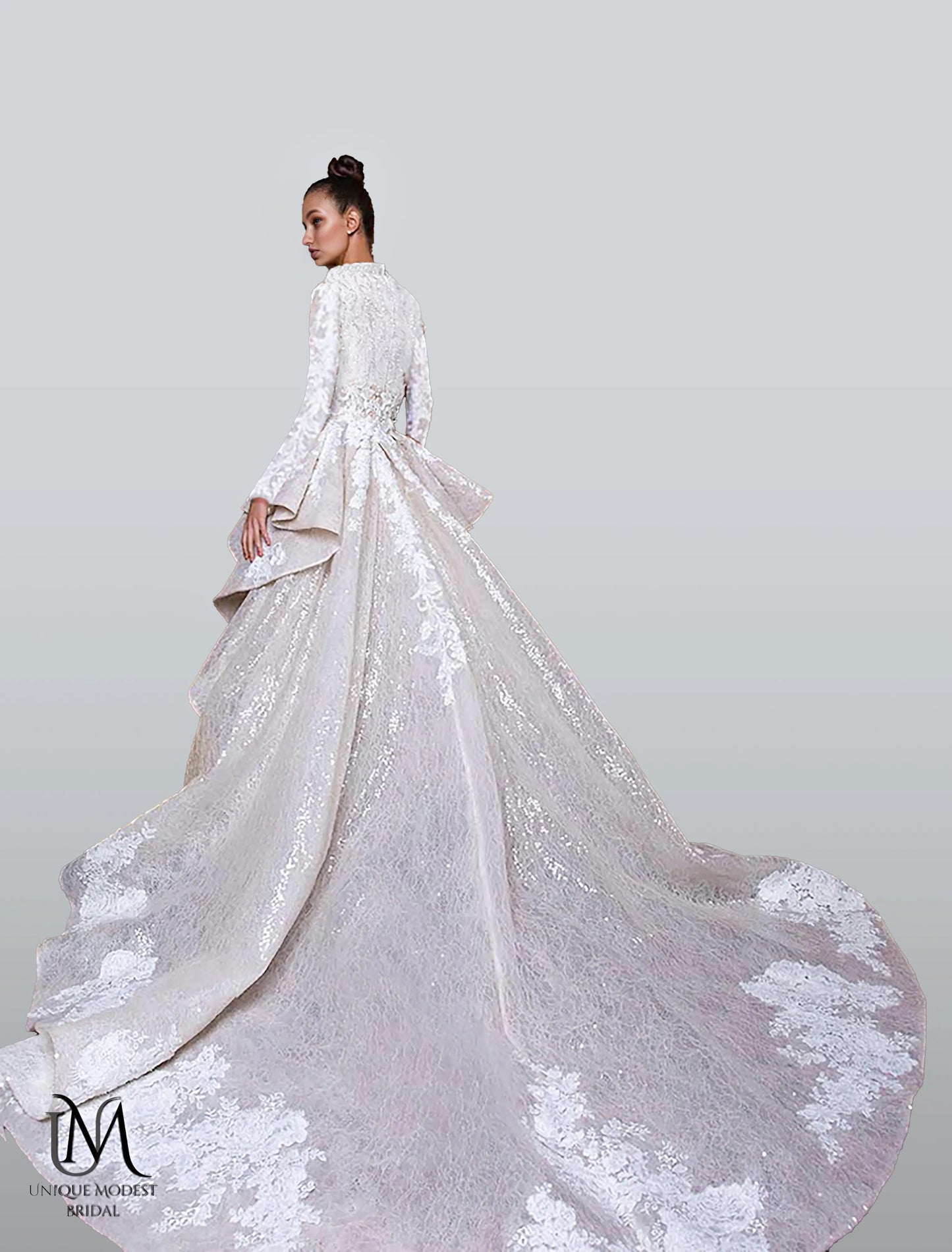 Lexus - Sophisticated Modest Mermaid Wedding Dress