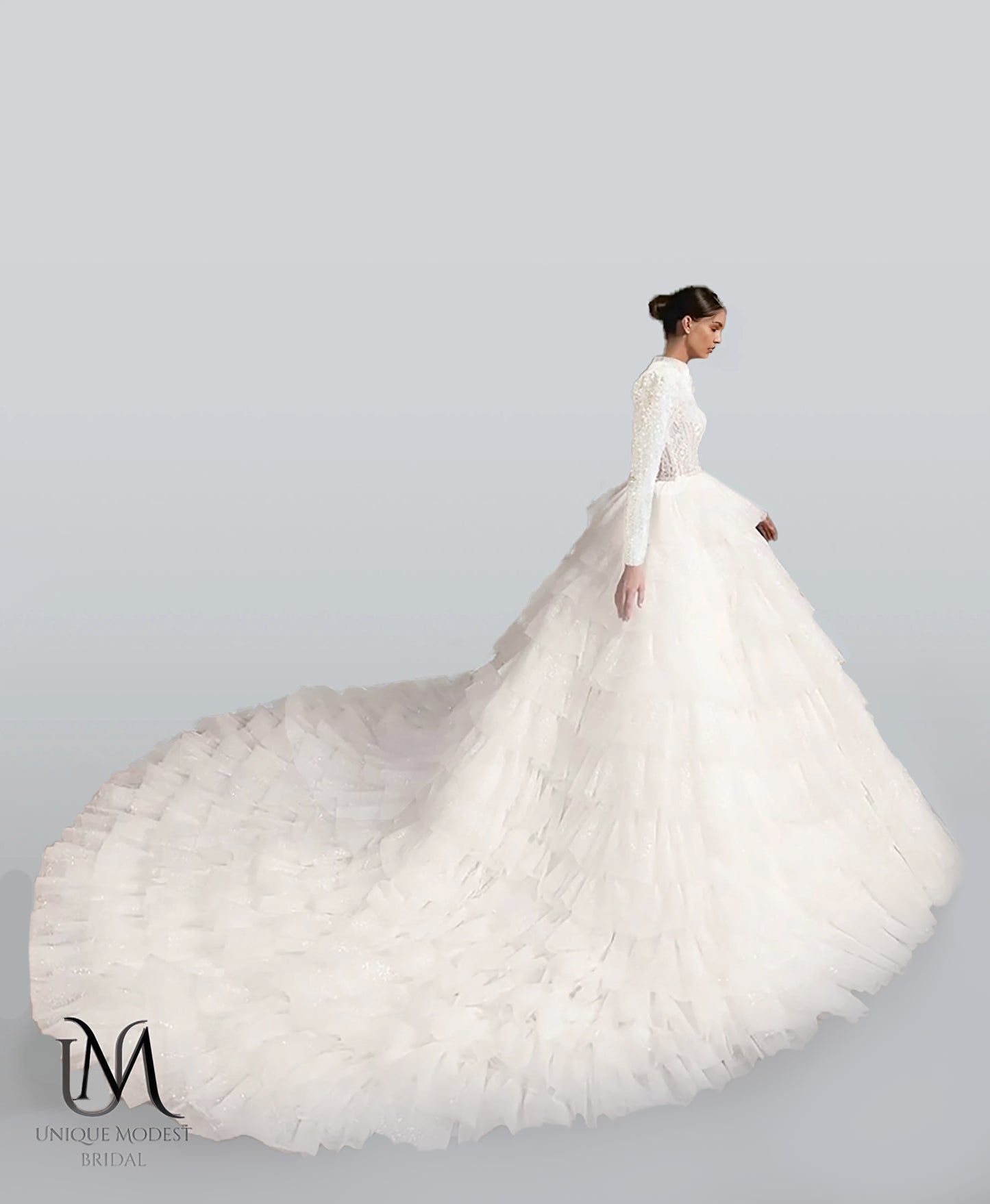Splendorra - Stunning Ball Gown Modest Wedding Dress