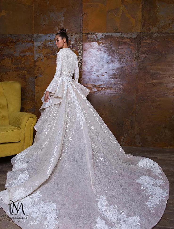 Lexus - Sophisticated Modest Mermaid Wedding Dress