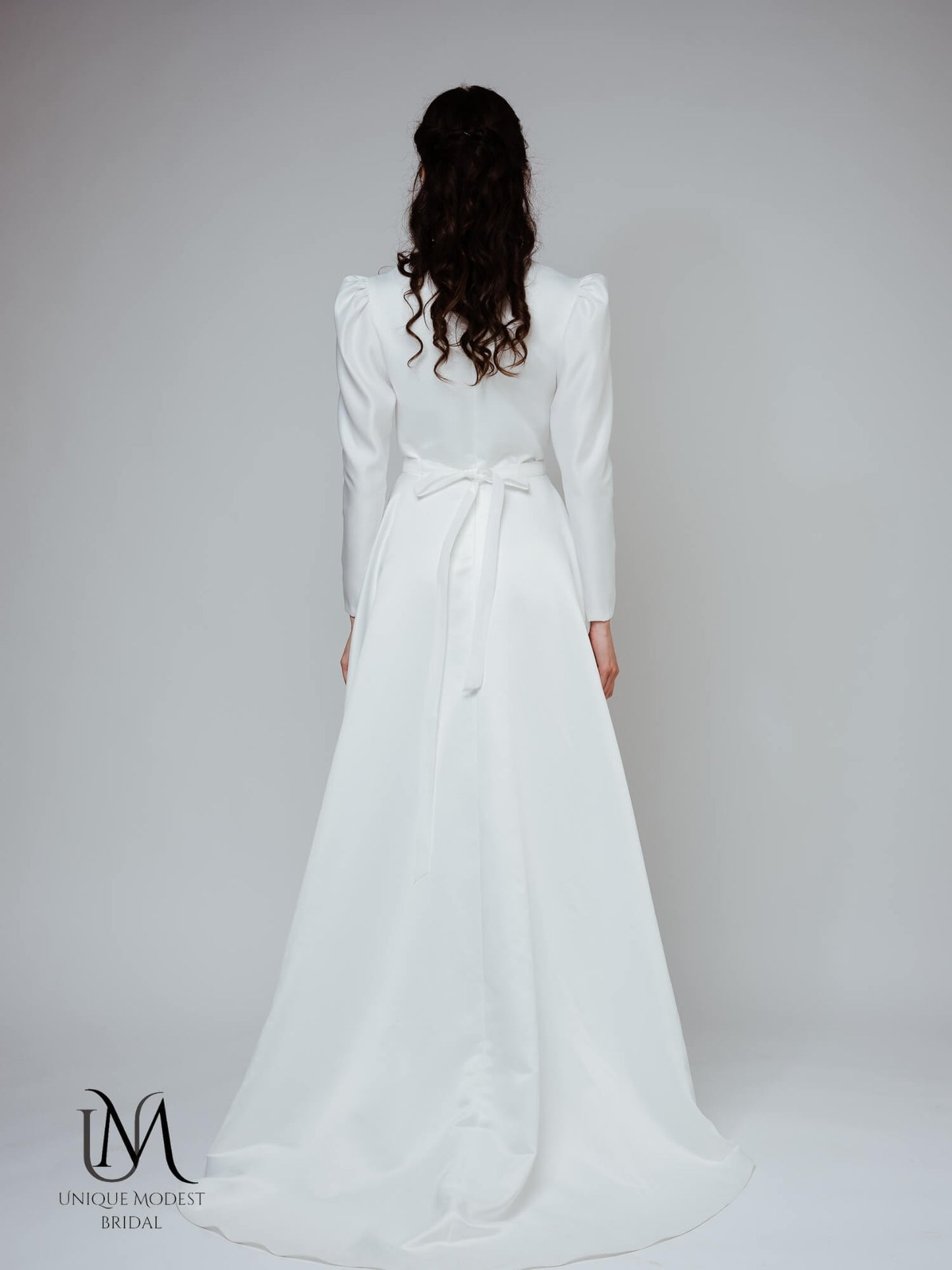 Savana - Classic Modest Bridal Gown with Long Sleeves and A-Line Silhouette