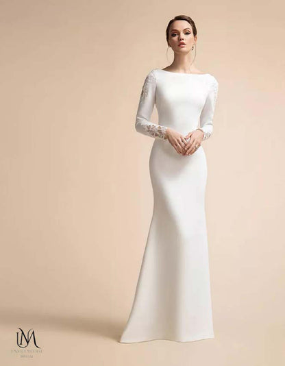 Glow - Minimalist Modest Mermaid Wedding Dress