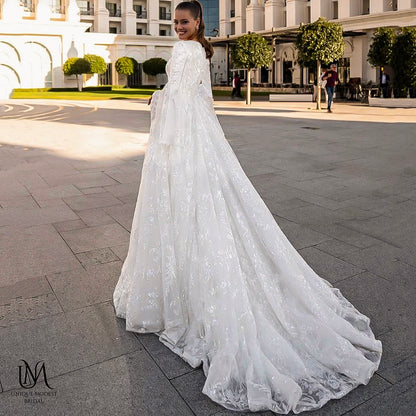 Cherisha - Elegant A-Line Modest Wedding Dress