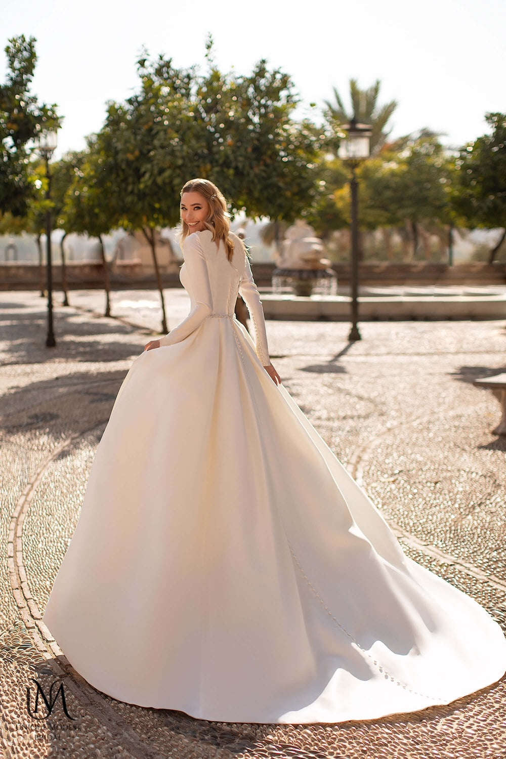 Hadassah - Long Sleeve A-Line Modest Wedding Dress