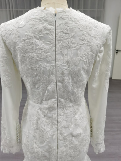 Luxury - Stunning Modest Mermaid Wedding Dress