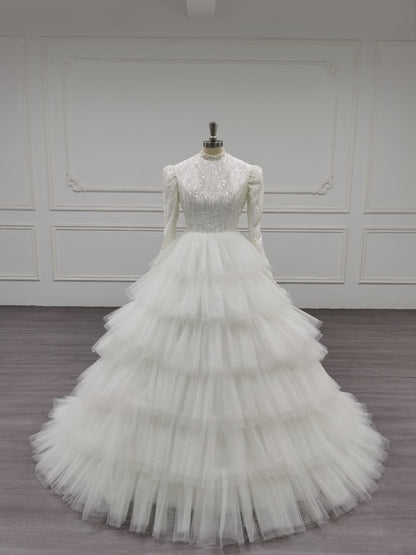 Splendorra - Stunning Ball Gown Modest Wedding Dress