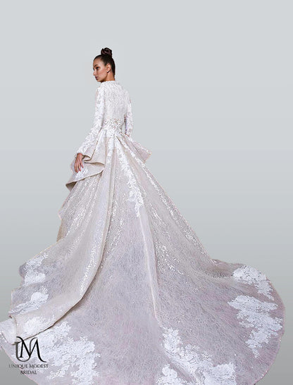 Lexus - Sophisticated Modest Mermaid Wedding Dress