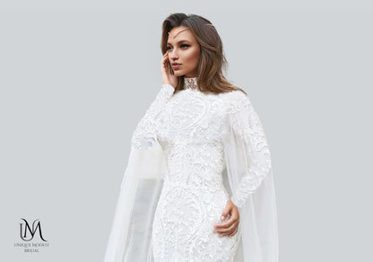 Luxury - Stunning Modest Mermaid Wedding Dress
