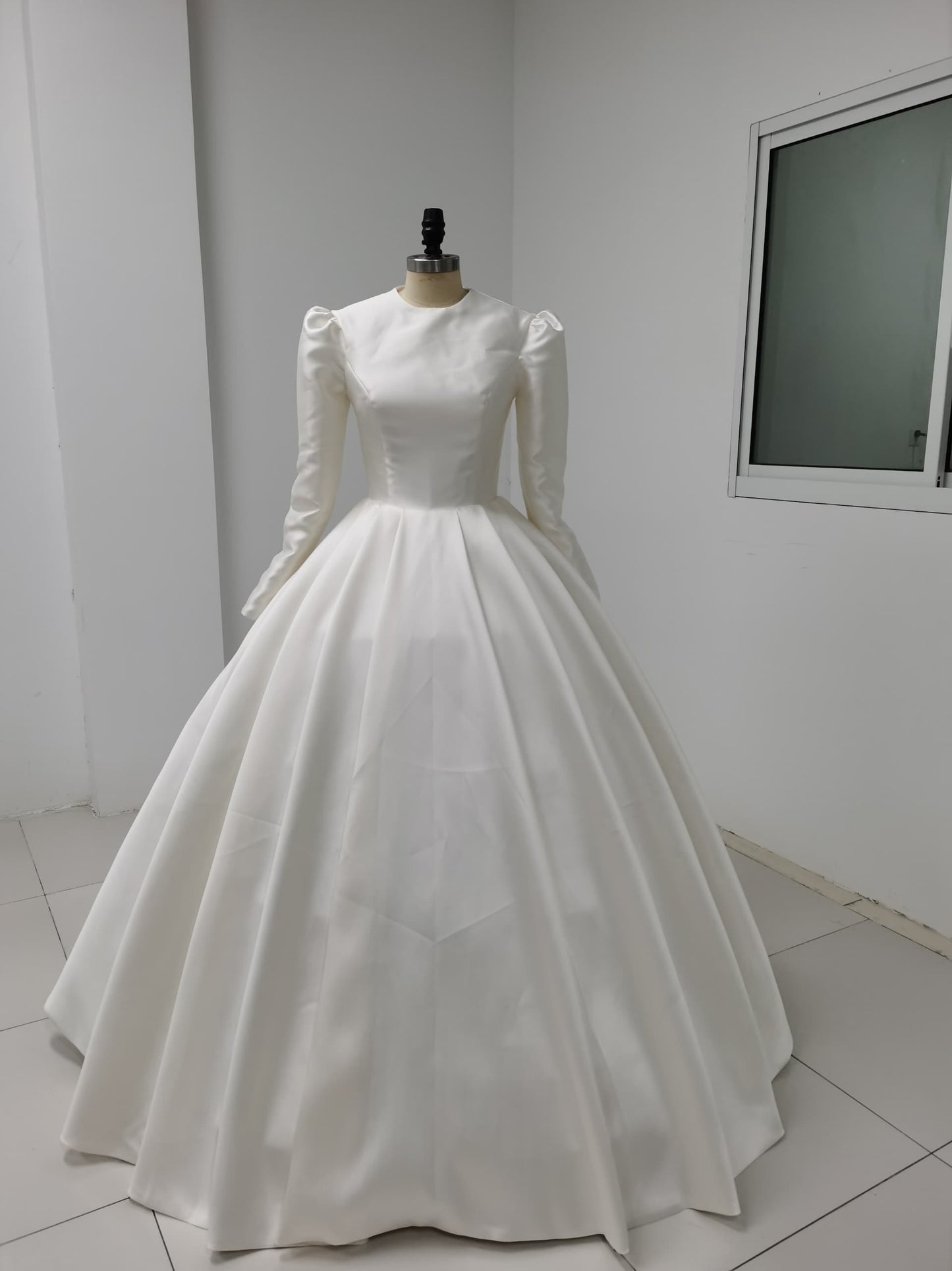 Hadassah - Long Sleeve A-Line Modest Wedding Dress