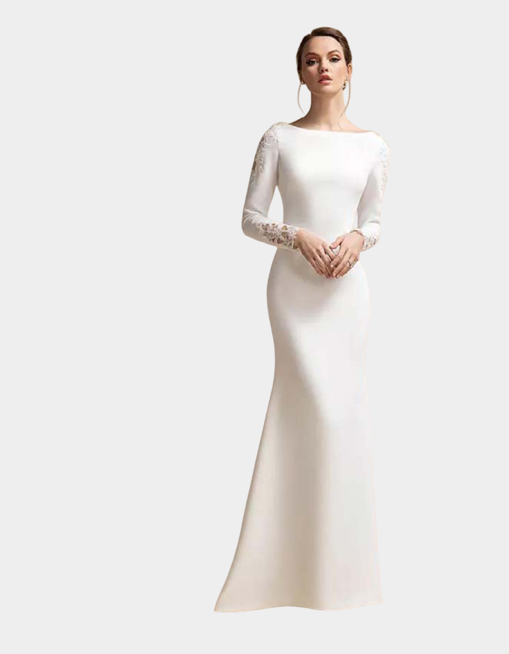 Glow - Minimalist Modest Mermaid Wedding Dress