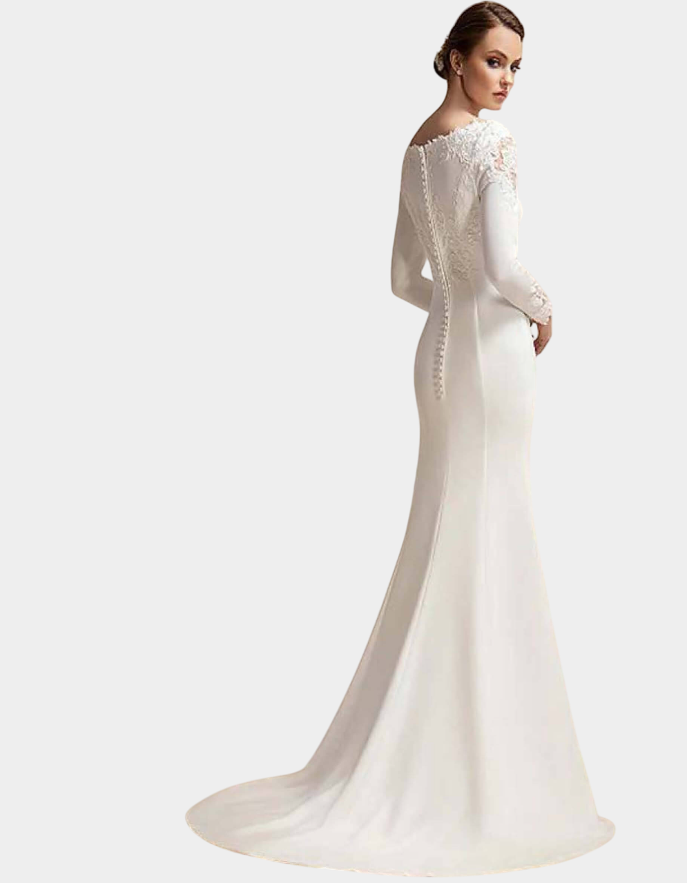 Glow - Minimalist Modest Mermaid Wedding Dress