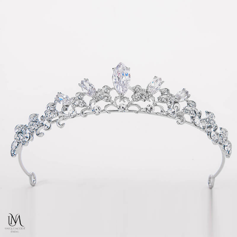 Small Crown E – Unique Modest Bridal